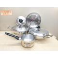 Kiam 7 Pcs Family Pack Cookware Set Pure Aluminium. Casserole Stock Pot, Korai, Milk Pan,Fry Pan & Lid Set. Model: A400.. 
