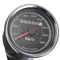 Motorcycle Dual Odometer + Speedometer Gauge LED Backlight Meter km/h Universal.