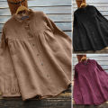 Ladies Chemise tops  Cotton And Linen Whistles Top Plus Size Blouse Women's linen blouse. 