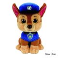 (New)PAW PATROL Dog TY Big Eye Beanie Pluh Action Figure Doll Toy Chae Rocky Zuma kye Cartoon Animal Pluh Doll Children Gift. 