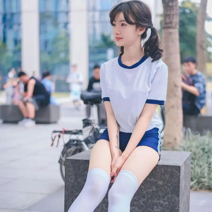 Halloween%20Japanese%20School%20Uniform%20Women%20Jersey%20Anime%20Cosplay%20Costume%20Gym%20Sportwear%20Cheerleader%20Volleyball%20JK%20New%20T%20Shirt%20Shorts%20BloomersDolls%20Accessories%20-%20Image%203