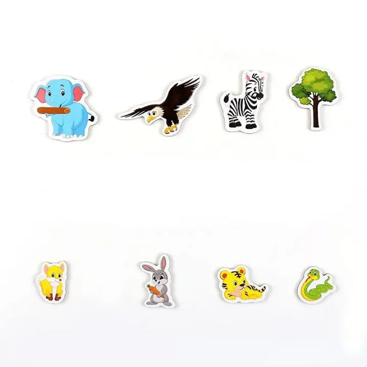 12pcs/lot%20Animal%20Fridge%20Magnet%20Fish%20and%20Crab%20Wooden%20Fridge%20Magnet%203D%20Cartoon%20Sticker%20Toy%20for%20Kids%20Diy%20Office%20Whiteboard%20Gadget%20-%20Image%205