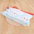 [Timmo House]Portable Baby Tissue Box with Snap Button Wet Wipes Storage Bag Flip Cover Zipper Closure Cleaning Wipes Container Household Storage Supplies. 