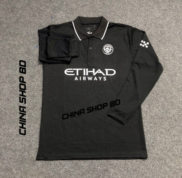 Man- City -Full Sleeve Away Authentic Jersey 2025-26 premium quality