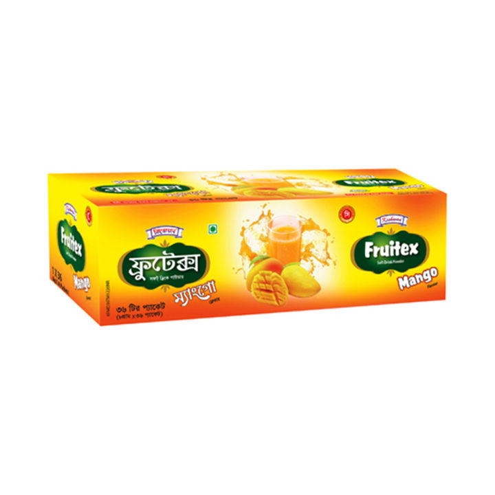 Kishwan Fruitex Soft Drink Powder (Mango) (8 gm X 36 Pc) Box