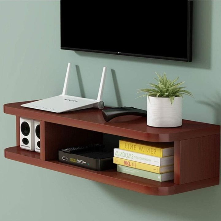Internet Router Corner Shelf Indispensable - Furniture Factory Router Shelf Wall Mounted Wifi Router ...