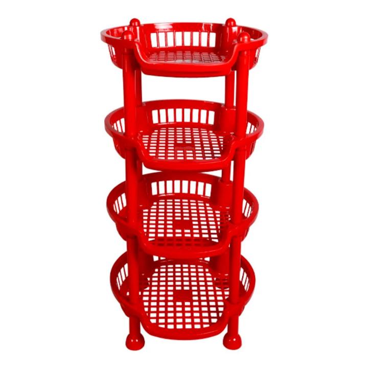 Plastic round rack for kitchen 4step kitchen vegetable rack