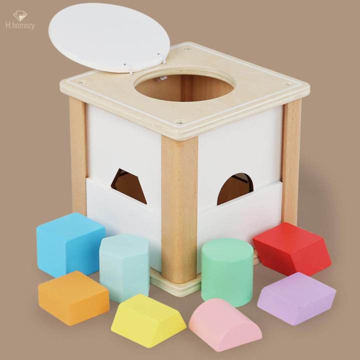Baby Activity Cube Educational Wooden Activity Center for Activity Coordination Creativity