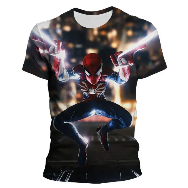 Summer%20Spider%20Man%203D%20printing%20kids%20adult%20sports%20T-shirt%20daily%20street%20fashion%20comfortable%20children's%20top%20-%20Image%204