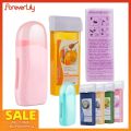 3 In 1 Roll On Depilatory Wax Kit Facial Body Hair Removal Waxing Heater Epilator Wax Heating Machine Waxing Strips Paper Set. 