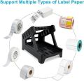 Label Holder, Thermal Label Holder for Rolls and Fan-fold Labels, Shipping Label Roll Holder, Label Dispenser for 4x6 Labels Work with Thermal Label Printer.
