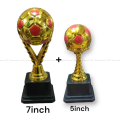 Football Gold Trophy for football tournaments, 7inch and 5inch - 2 pieces. 