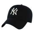 Black and White Cotton NY Cap  for Men. 