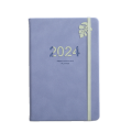 English 2024 Planner Diary Versatile Paper A5 A5 Strap Notebook Hardcover 2024 Year Notepad for Office Supplies School Supplies.