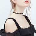 Women Necklaces Hollow Out Bow-knot Choker Necklaces. 