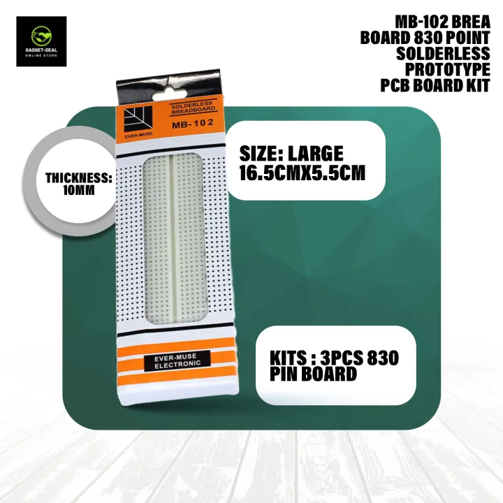 Mb-102%20Breadboard%20830%20Point%20Solderless%20Prototype%20Pcb%20Board%20Kit%20(High%20Quality)%20-%20Remote%20Control%20Switch%20-%20Image%204