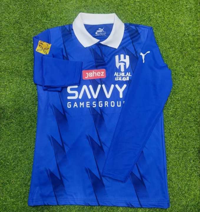 Al Hilal Jersey - Full Sleeve Collar al-hilal Jersey for Man - Football Jersey