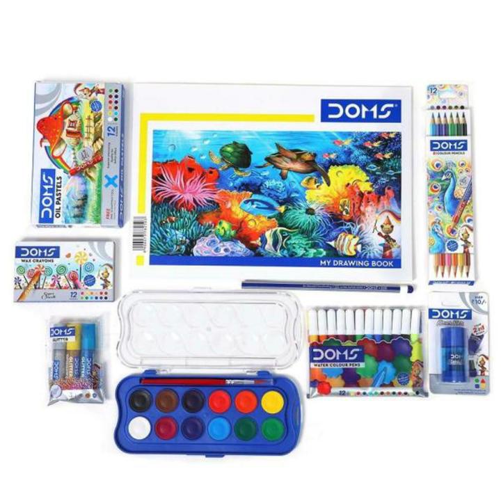 DOMS Painting Etc Kit full set 9pcs Bundle value pack for Painting, Drawing & Sketching