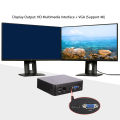 Fanless Mini PC 4GB RAM 64GB SSD 4K Output VGA Output Gigabit USB3.0 Computer. 