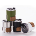 Outdoor Anti-Scalding Camping Cup High-Temperature Coffee Cup Black.
