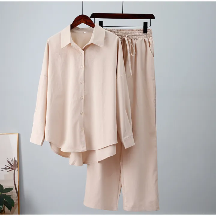 Ladies%20Spring%20Summer%20Blue%20Trouser%20Suit%20Set%20for%20Women%20Office%20Wear%20Chic%20Shirts%20Two%20Piece%20Suit%20Women%20Elegant%20Wide%20Pants%20Outfits%20Tracksuit%20-%20Image%202
