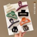 8 Piece  Fashion Solid Colors Elegant Geometric Flower Hair Claw Clips Big Matte Hair Claw Clamps for Woman Girls Thick Hair. 