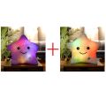 Five-pointed star Luminous Pillow Soft Stuffed Plush Glow Colorful Star Cushion LED Light Toys For Children Kids Birthday Gifts.