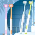 3 Sided Autism Toothbrush Three Bristles for Special Needs Adult Soft Bristles Soft and Gentle for Complete Tooth and Gum Care (.