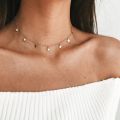 European and American cross-border jewelry Ebay Dunhuang source fashion simple thickened five-pointed star pendant short necklace female. 