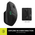 Delux M913GX Wireless Bluetooth Mouse with Side Scroll Wheel Multi-Device Ergonomic Mouse with 1600DPI 7 Buttons For PC Computer. 