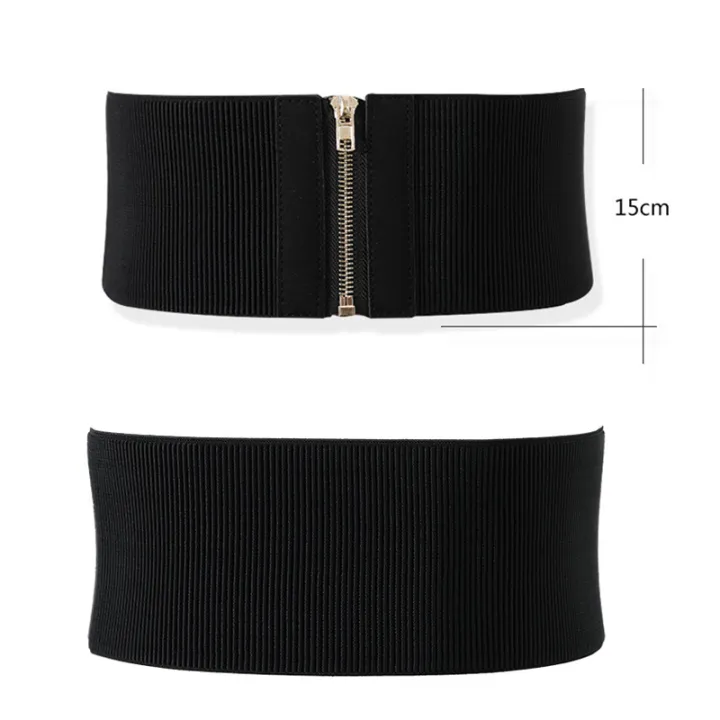 Super%20Wide%20Catwalk%20Elastic%20Waist%20Tight%20Waist%20Seal%20Women's%20Elastic%20Large%20Belt%20Simple%20plus-Sized%20Dress%20Accessories%20Gm1259%20-%20Image%203