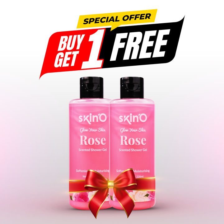 skin'O Glow Your Skin Rose Scented Shower Gel 220ml (BUY ONE GET ONE)