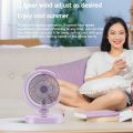 Xiaomi Mijia New Electric Fan Folding Desk Lamp Fan 3 Gears Wind Speed and Lights USB Rechargeable Portable Fans 1200mAh.