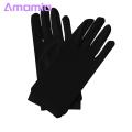 Amamia Satin Elastic Gloves Breathable Milk Silk Satin Stretch Gloves. 