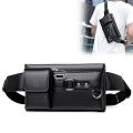 New Waist Bag Men Chest Bag Multi-Function Large-Capacity Casual Messenger Bag with Headphone Plug.