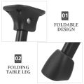 4pcs Folding Table Legs Metal Table Legs Furniture Leg Bench Leg Replacement. 
