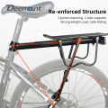 Deemount Bicycle Luggage Carrier Cargo Rear Rack Shelf Cycling Bag Stand Holder Trunk Fit 20-29'' Mtb 4.0'' Fat Bike.