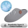 Litfun Winter House Slippers For Women Anti-Slip Fluffy Warm Slippers Men Memory Foam Cotton Slippers With Durable Rubber Sole. 