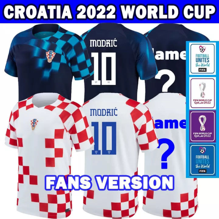 2022 FIFA World Cup Croatia Football Jersey ome and Away hai Version o.10 itchie Football Jersey