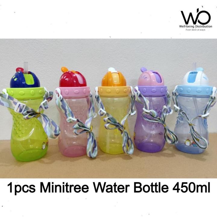 Baby Mumpot Waterbottle Minitree Crystal Color Training Plastic Cup 6m+ 450ml (Multicolor)