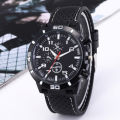 New wish foreign trade sports silicone fashion racing business quartz men's watch watch wholesale. 