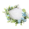 Floral Garland Wedding Floral Headwear Girl Crown Women Hair Accessories Festival Headpiece Headdress.