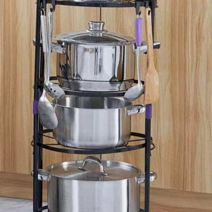 Steel Racks Daraz Pot rack 3 layer stainless steel | Daraz.com.bd