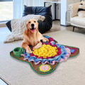 Portable Feeding Mat Interactive Eco-Friendly Non-Slip Snuffle Mat Machine-Washable Puzzle for Indoor Use Pet Owner Training. 
