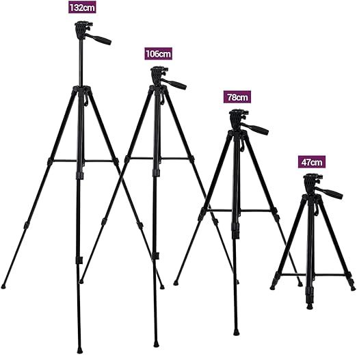 360%20Degree%20Swivel%20Fluid%20Head%20Tripod%20Stand%20380A%20Mobile%20Camera%20Stand%20Pro%203%20Maximum%20Height%205%20Feet%20-%20Heavy%20stand%20-%20Image%204
