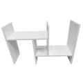 Multipurpose Table Top Rack Tabletop Book Rack Adjustable Wood Display Desk Shelf Desktop Shelf Counter Organise minghao. 