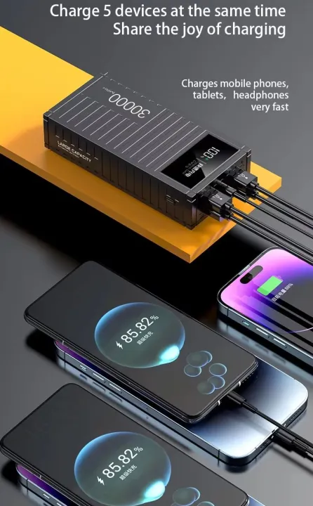 Upmax%20Container%20Series%20PD+QC%20(27W+%2022.5W)%20Fast%20Charging%2030000mAh%20With%20LED%20Display%20Power%20Bank%20-%20Black%20-%20Image%203