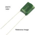 25Pcs- 473j 100V Mylar 2A473j 100V Polyester Film Capacitor Metallized 47nF Polypropylene Capacitor Electrical Circuitry & Parts.