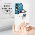 Smalshop Case Protective Case Cartoon ga for Hontin Samsung A70 Astronaut 2025 Side Design Back Cover Soft Square Edge Liquid Silicone Phone.