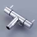 Angle Stop Valve Two Way Double / Stainless Steel angle stop valves 2 way. 